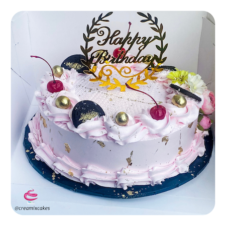 ESE - 8 inch Whipped Cream Cake - Available in Vanilla, Red Velvet, Chocolate, etc.